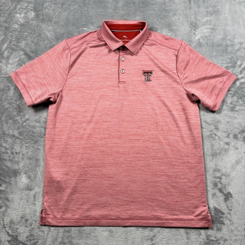 Texas Tech Red Raiders Polo Men's Size Medium Tommy Bahama Island Zone NCAA